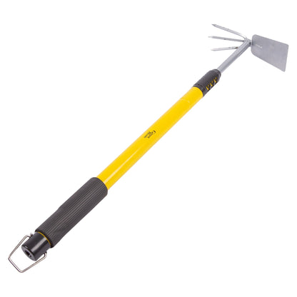 Yellow 66-96cm Carbon Steel Telescopic Garden Weeder