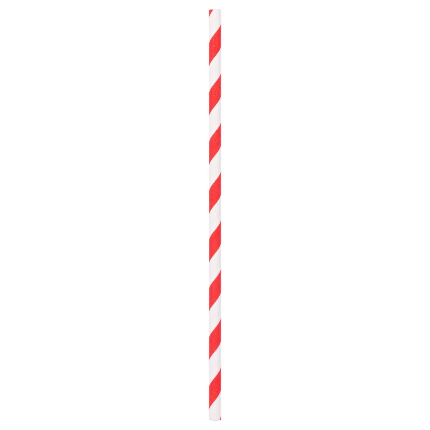 Red Stripe 19.5cm Paper Straws - Pack of 40