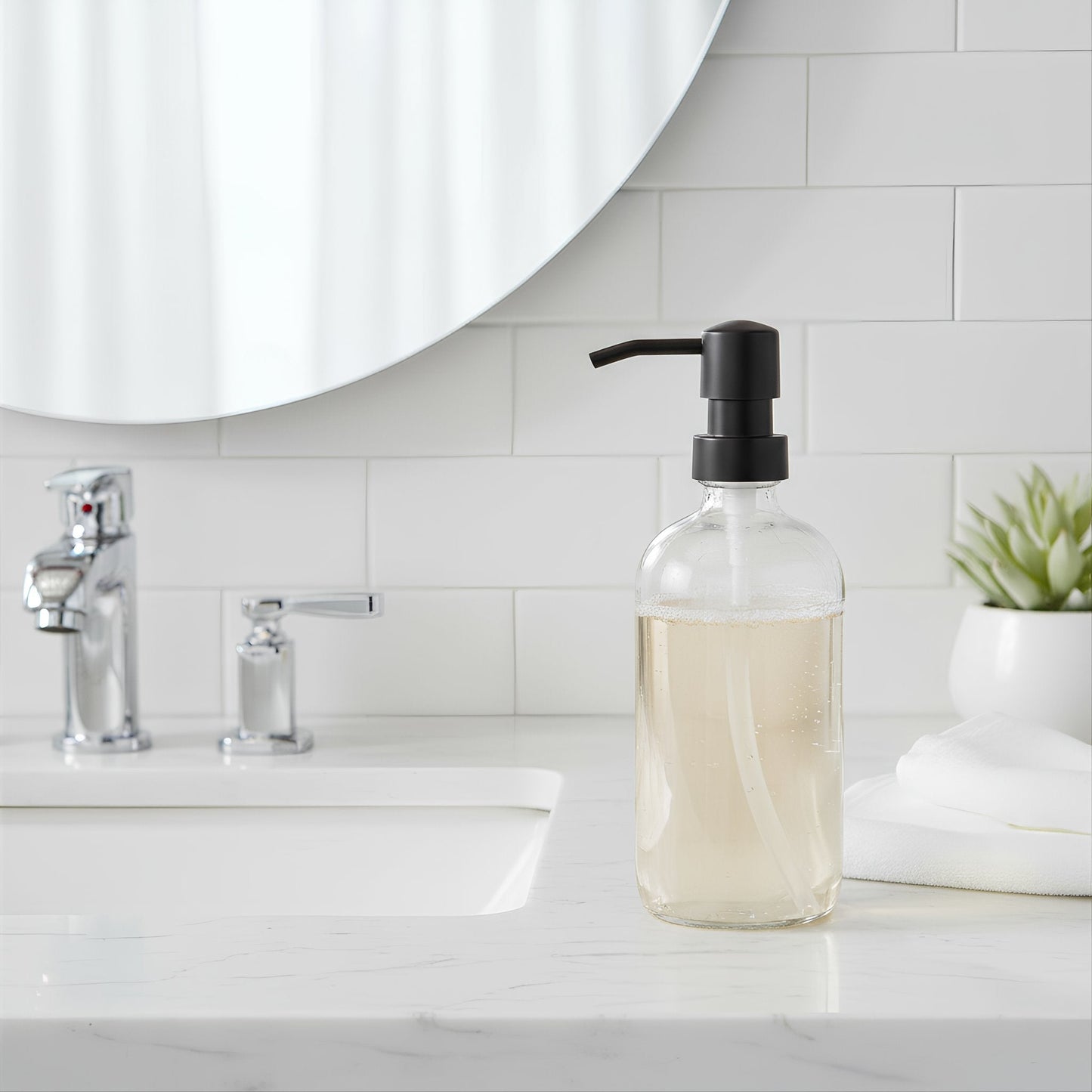 500ml Glass Soap Dispenser