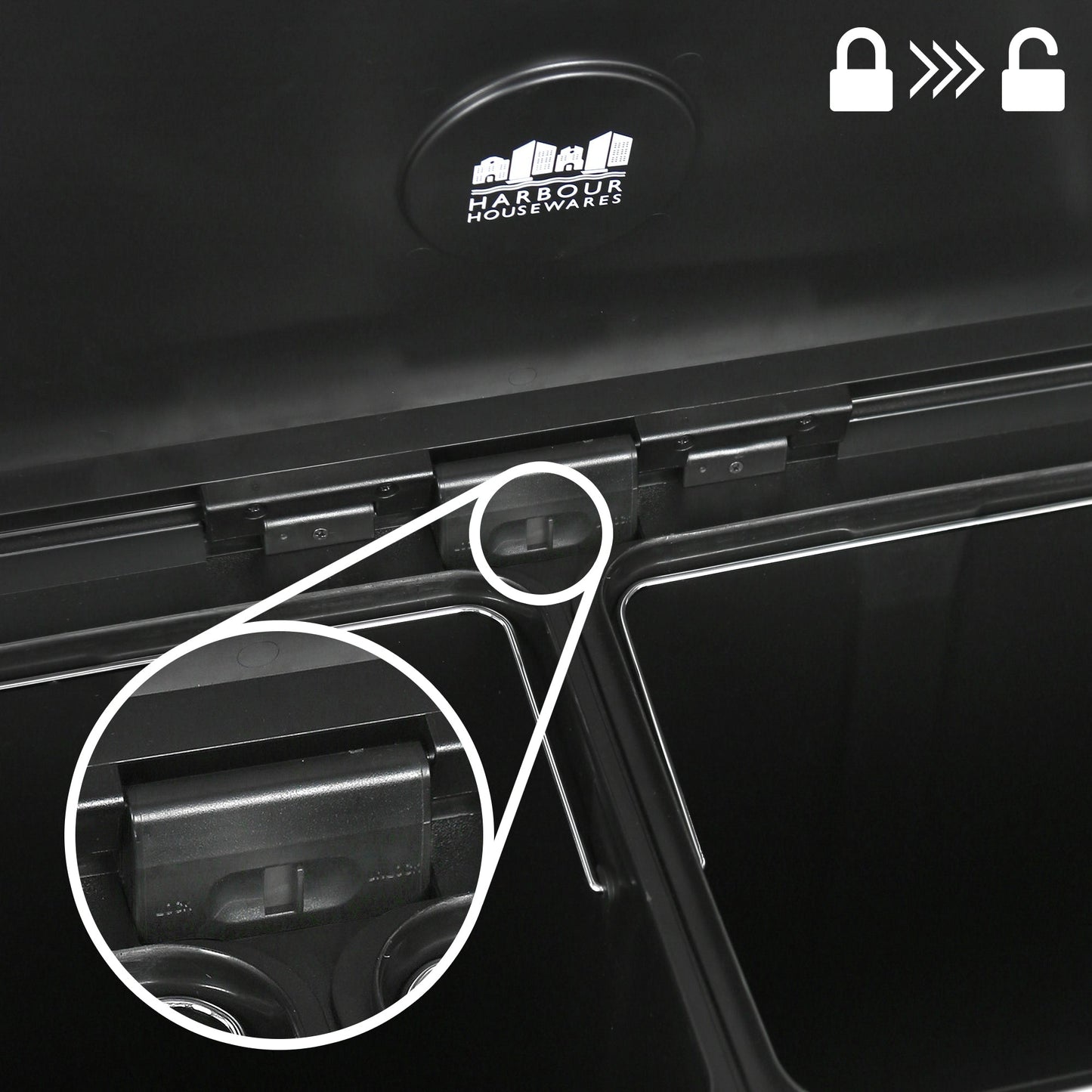 60L (2 x 30L) Stainless Steel Double Kitchen Pedal Bin