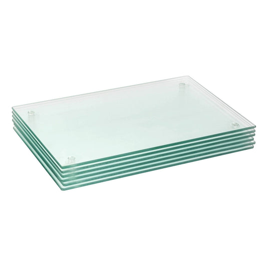 40cm x 30cm Glass Placemats - Pack of Six