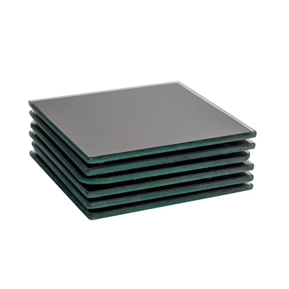 Square Glass Coasters - Pack of Six