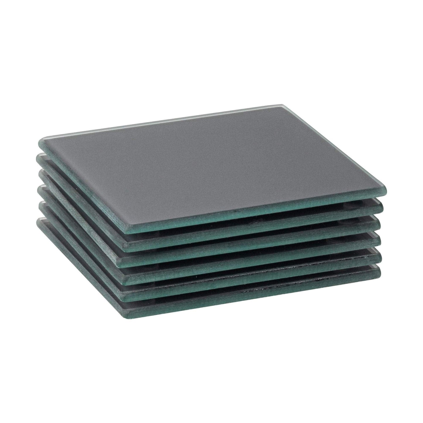 Square Glass Coasters - Pack of Six