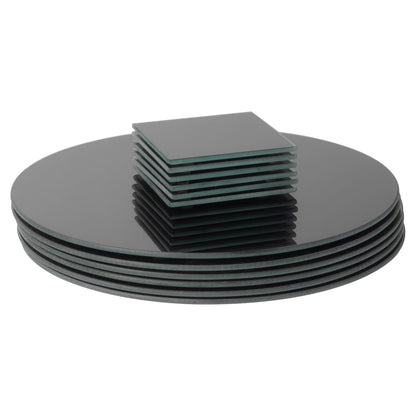 12pc Round Glass Placemats & Coasters Set