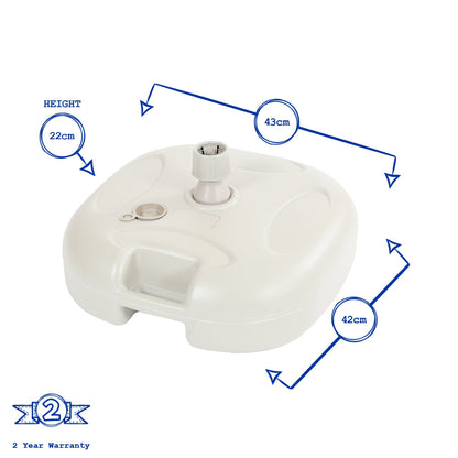 20L Plastic Fillable Parasol Base