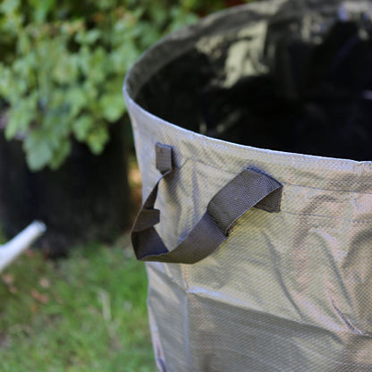 Heavy-Duty Garden Waste Bags - Black - Pack of 2