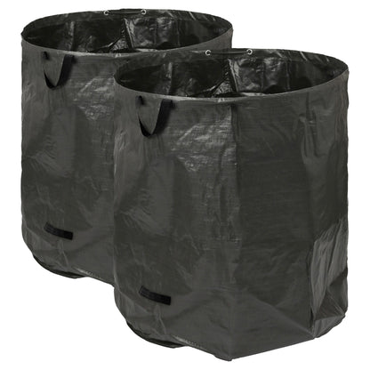 Heavy-Duty Garden Waste Bags - Black - Pack of 2