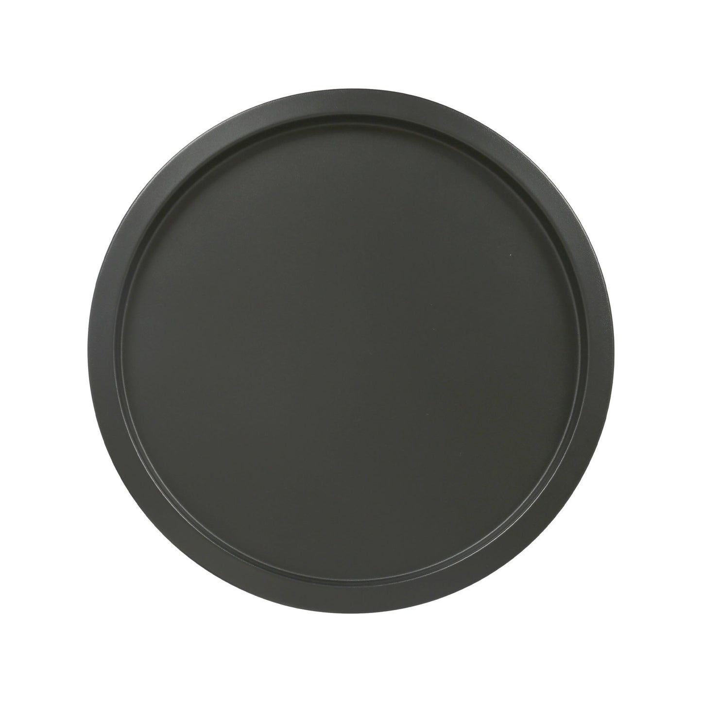 Black Round Steel Tray Table