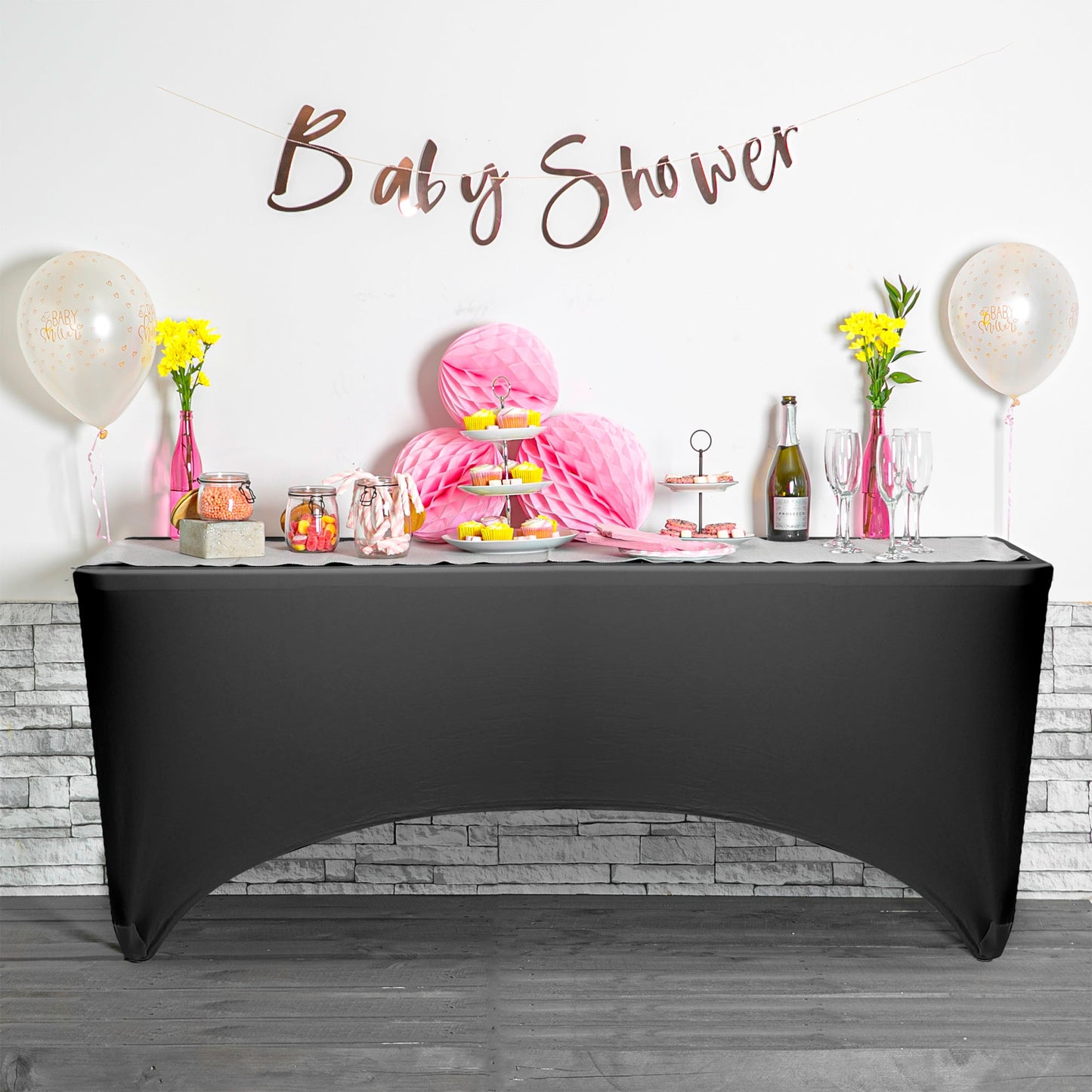 Rectangular Spandex Fitted Tablecloth - 6ft (180cm)