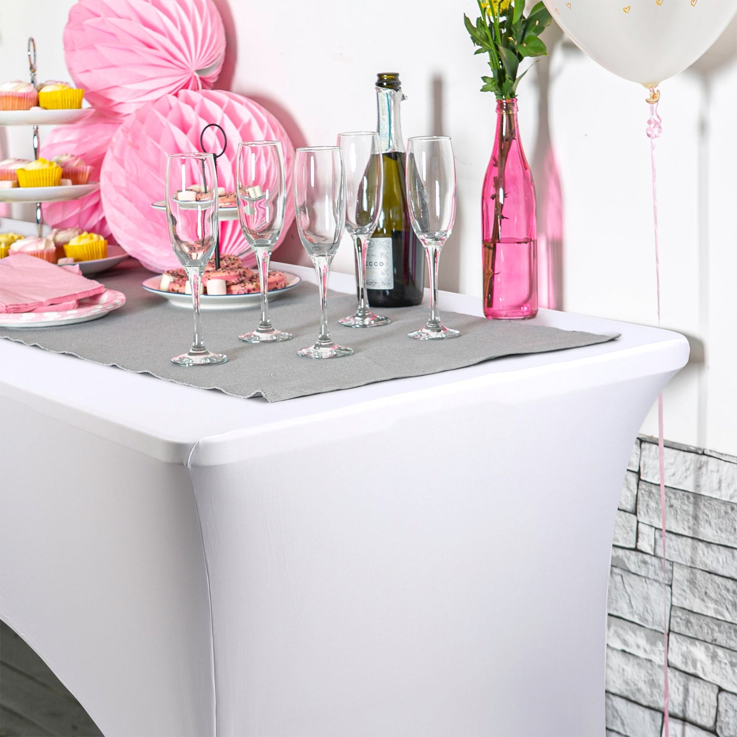 Rectangular Spandex Fitted Tablecloth - 6ft (180cm)