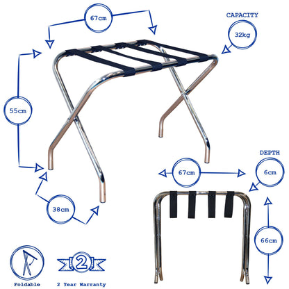 Folding Metal Luggage Rack