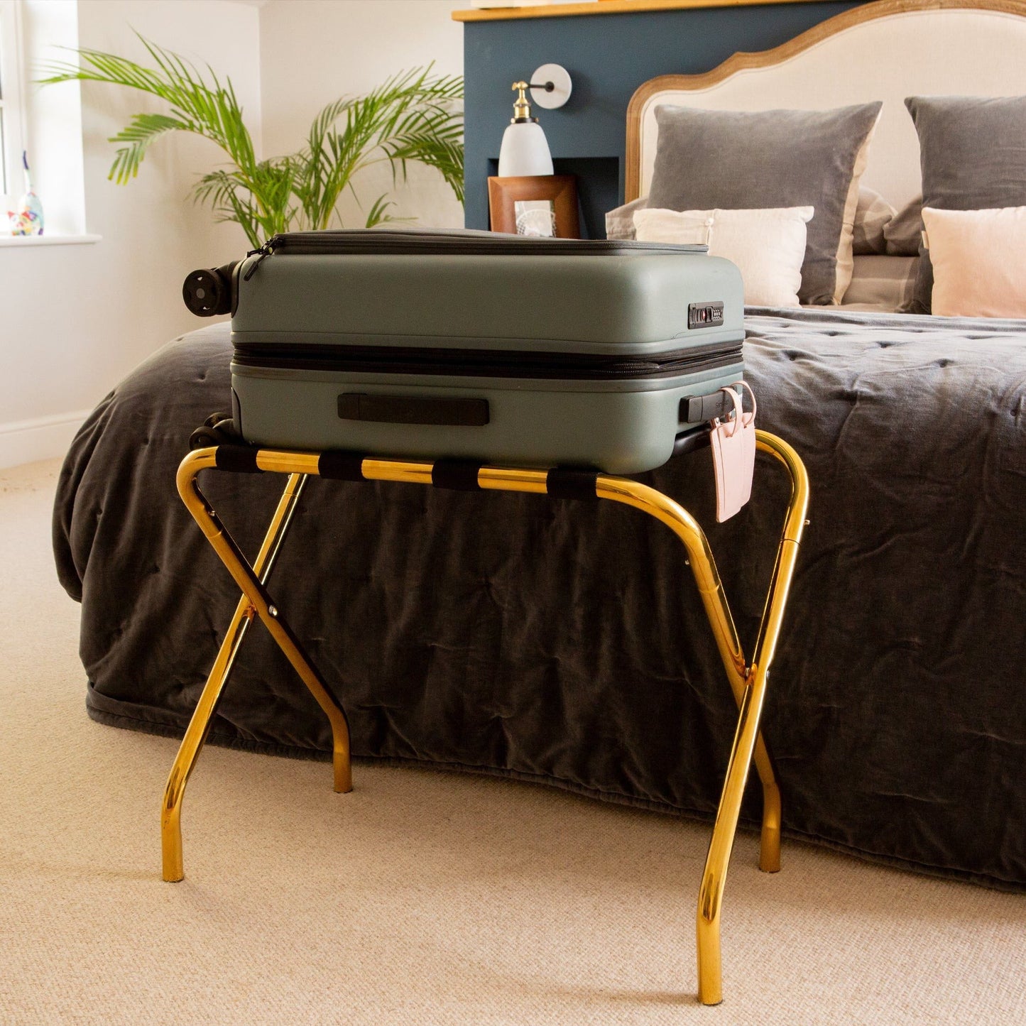 Folding Metal Luggage Rack