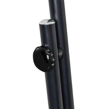 153cm x 30cm Black Round Full-Length Mirror