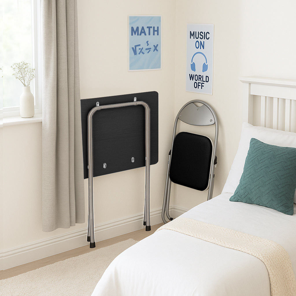 Folding Wooden Desk & Chair Set