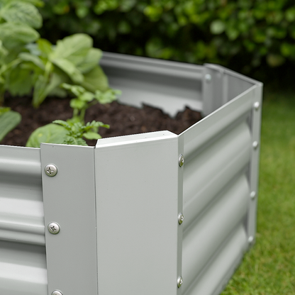 180cm x 90cm Rectangle Galvanised Steel Raised Garden Bed