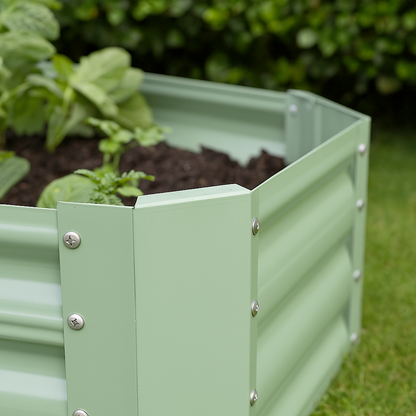 180cm x 90cm Rectangle Galvanised Steel Raised Garden Bed