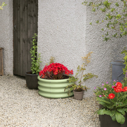 120cm x 60cm Semicircular Galvanised Steel Raised Garden Bed