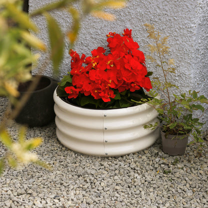 120cm x 60cm Semicircular Galvanised Steel Raised Garden Bed