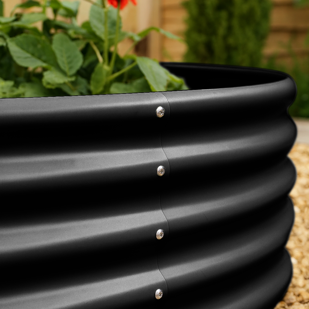 Round Raised Garden Bed - 90cm x 45cm