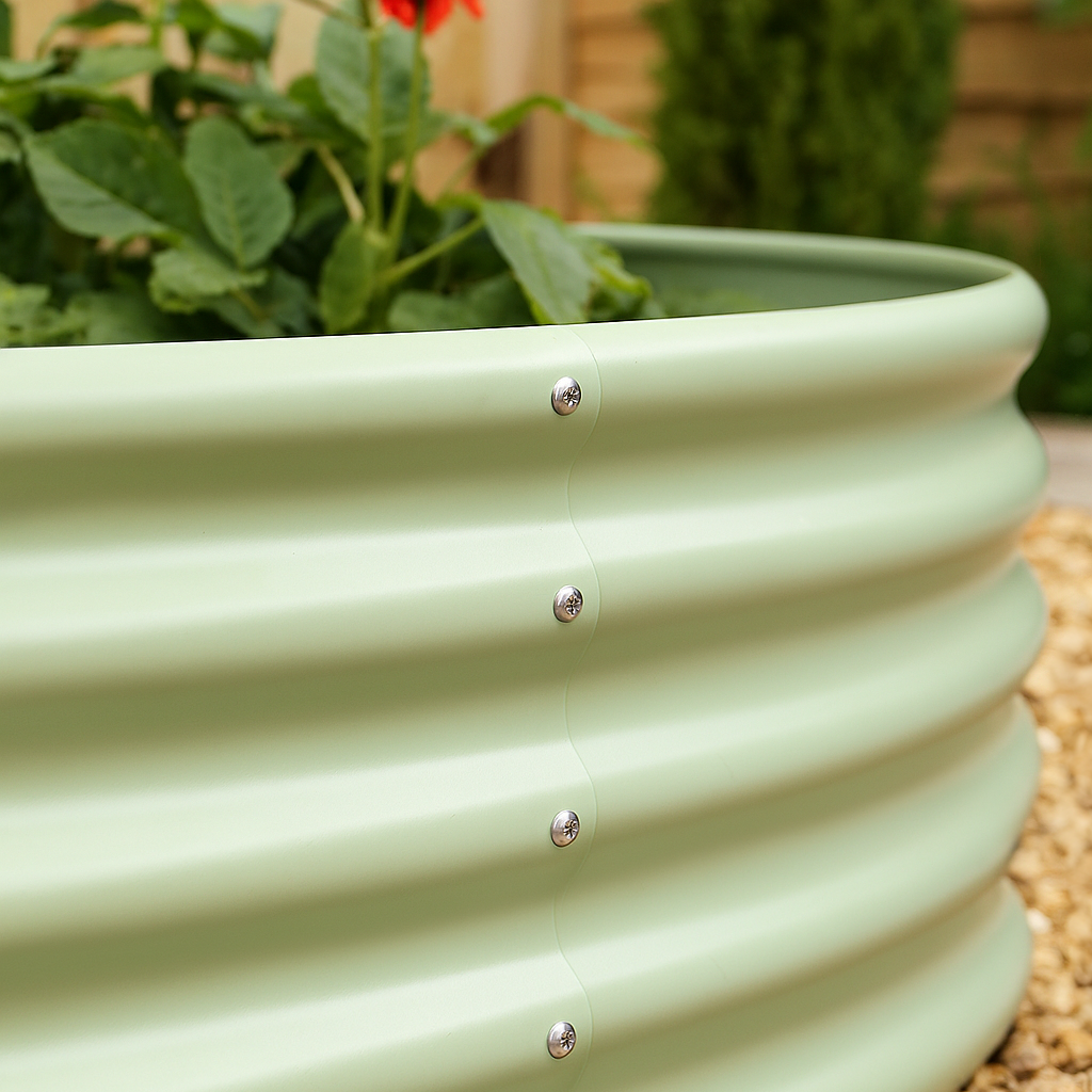 Round Raised Garden Bed - 90cm x 45cm