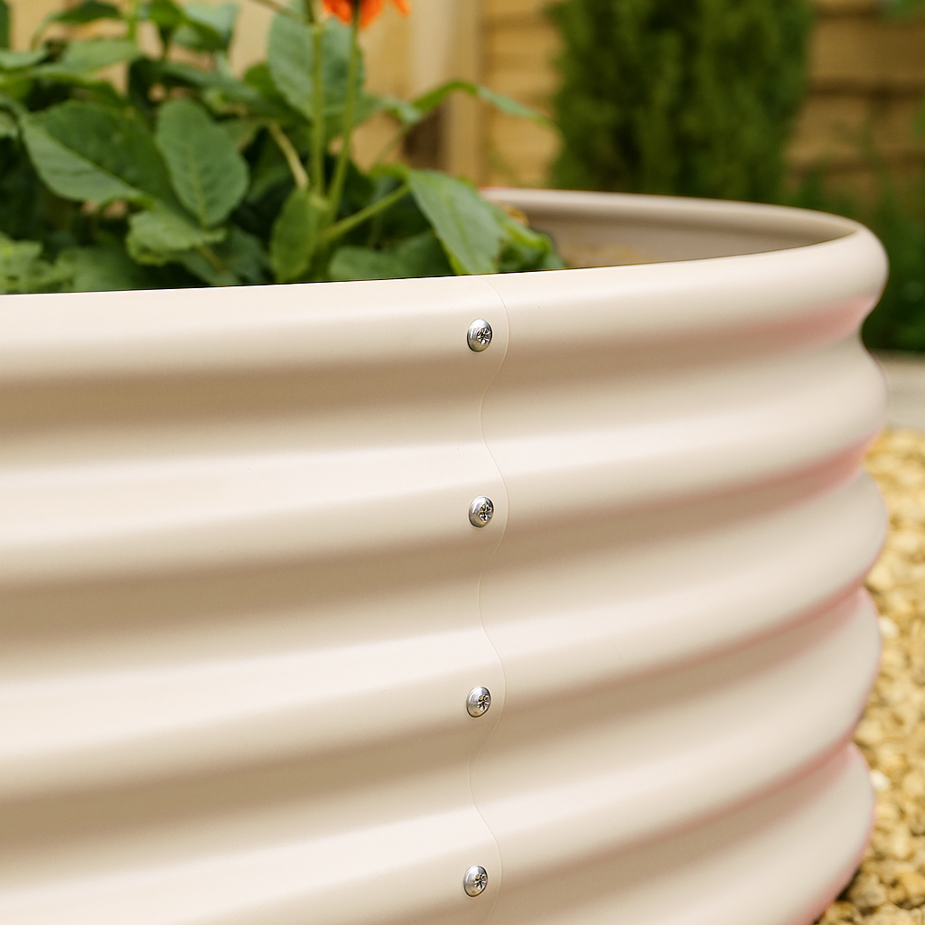 Round Raised Garden Bed - 90cm x 45cm