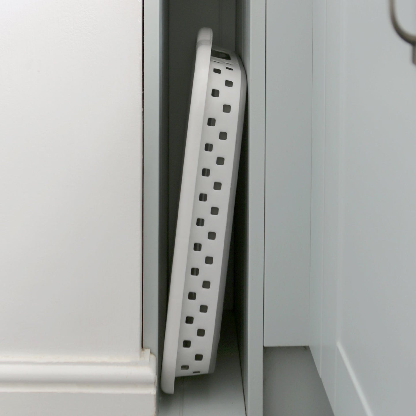 42L Collapsible Laundry Basket - White/Grey