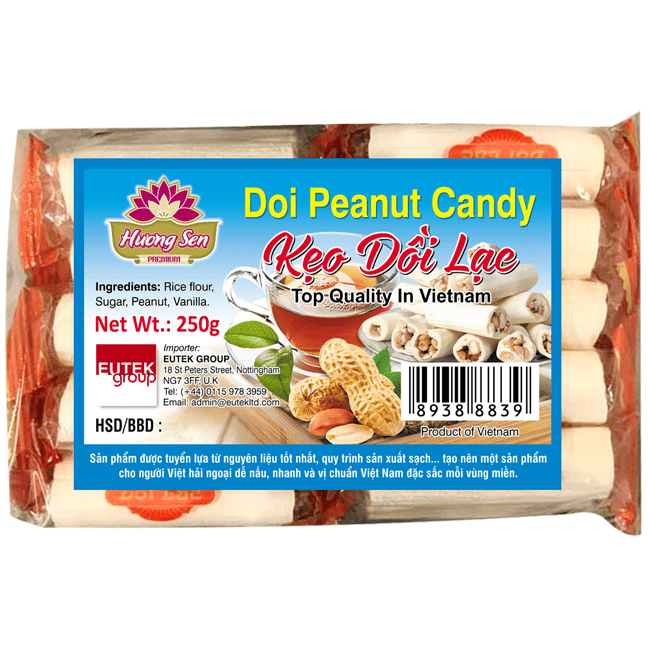 HUONG SEN Doi Peanut Candy Keo Doi Lac 250g