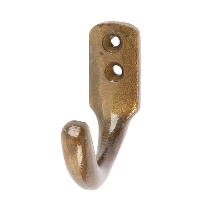 20mm x 55mm Brass Single Coat Hook