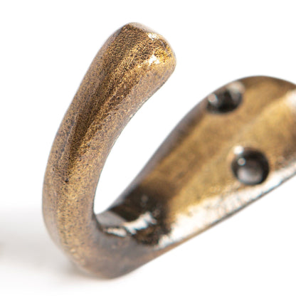 20mm x 45mm Brass Single Robe Hook