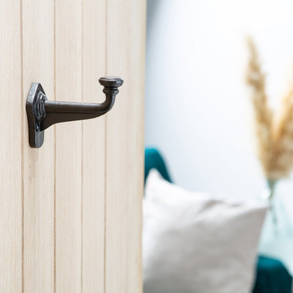 40mm x 70mm Black Flat Top Larder Hook