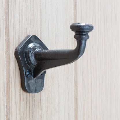 40mm x 70mm Black Flat Top Larder Hook