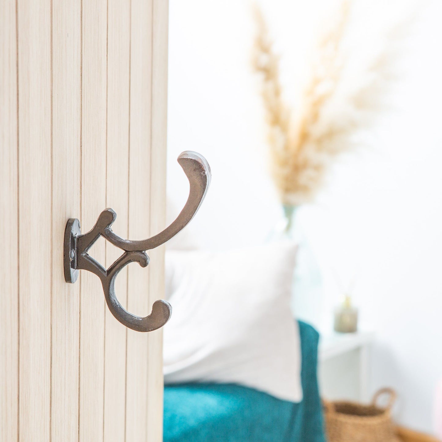 30mm x 130mm Raw Ornamental Hat & Coat Hook
