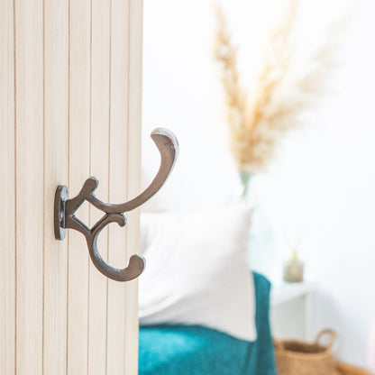 30mm x 130mm Raw Ornamental Hat & Coat Hook