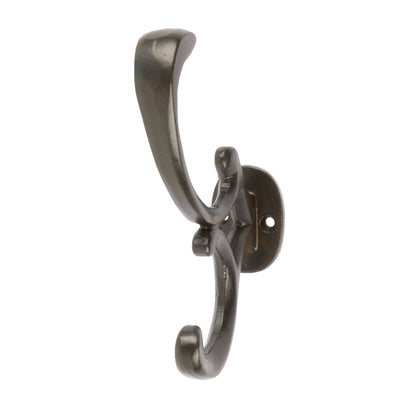 30mm x 130mm Black Ornamental Hat & Coat Hook