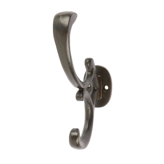 30mm x 130mm Black Ornamental Hat & Coat Hook