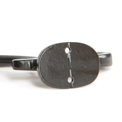 30mm x 130mm Black Ornamental Hat & Coat Hook