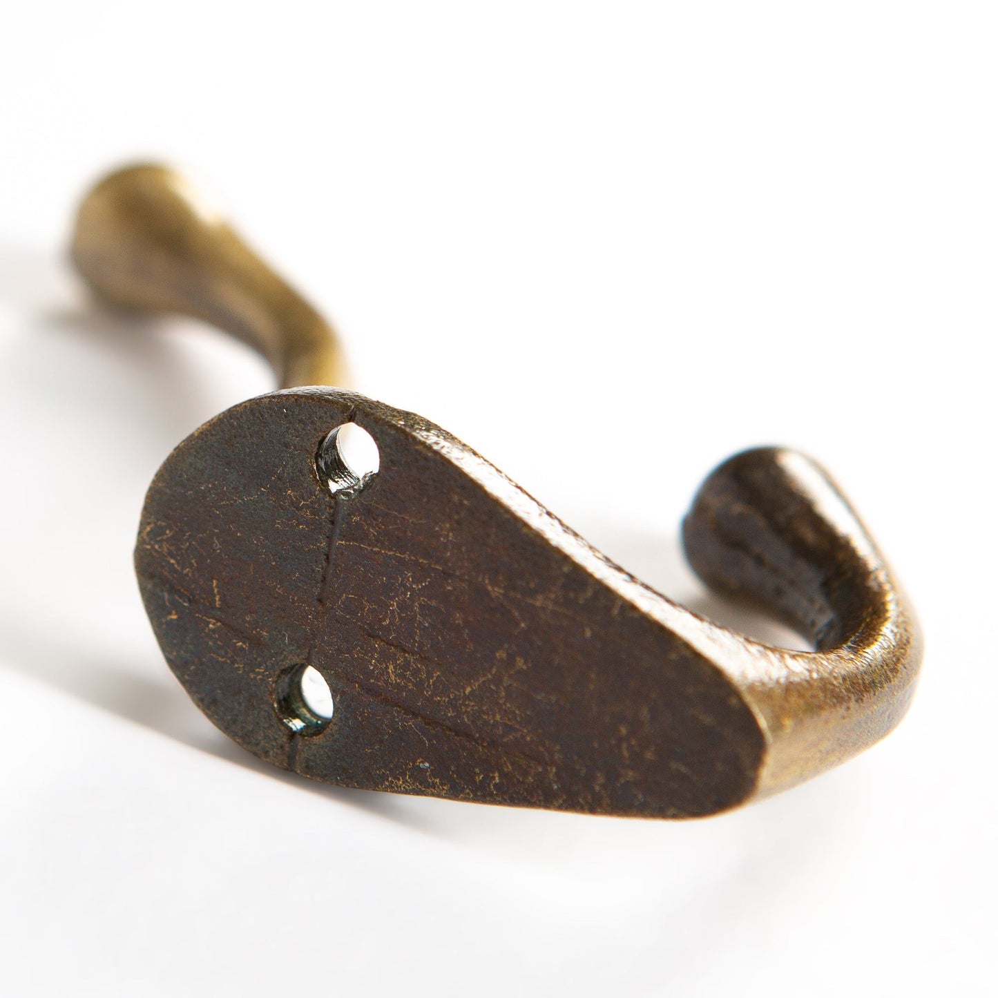 25mm x 80mm Brass Narrow Hat & Coat Hook