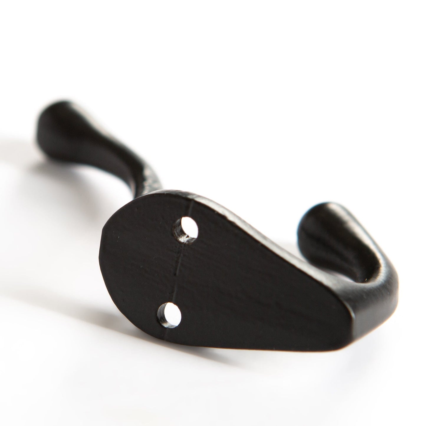 25mm x 80mm Black Narrow Hat & Coat Hook