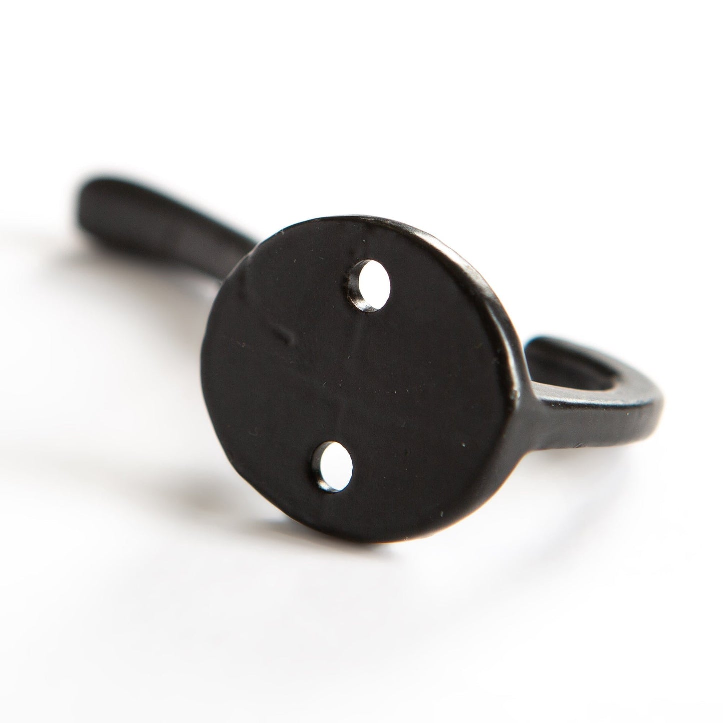 25mm x 80mm Black Hat & Coat Hook