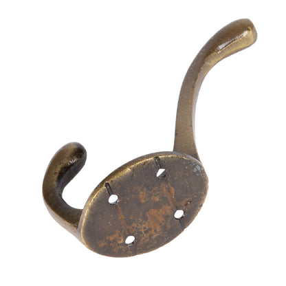 40mm x 105mm Brass Hat & Coat Hook