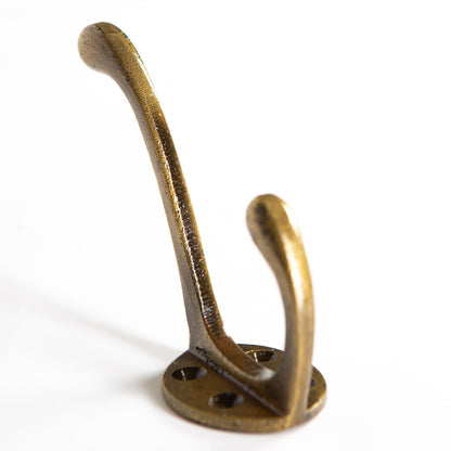 40mm x 105mm Brass Hat & Coat Hook