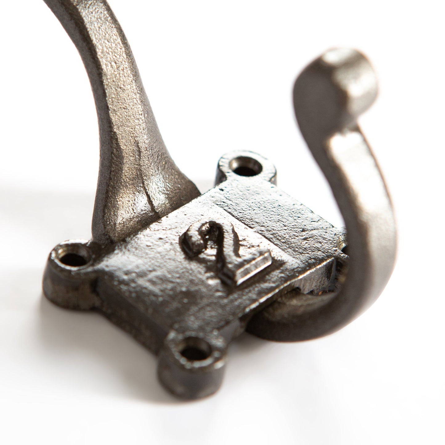 50mm x 115mm Grey Number 2 Hat & Coat Hook