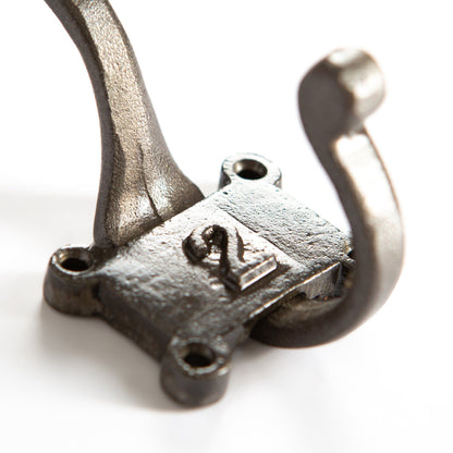 50mm x 115mm Grey Number 2 Hat & Coat Hook