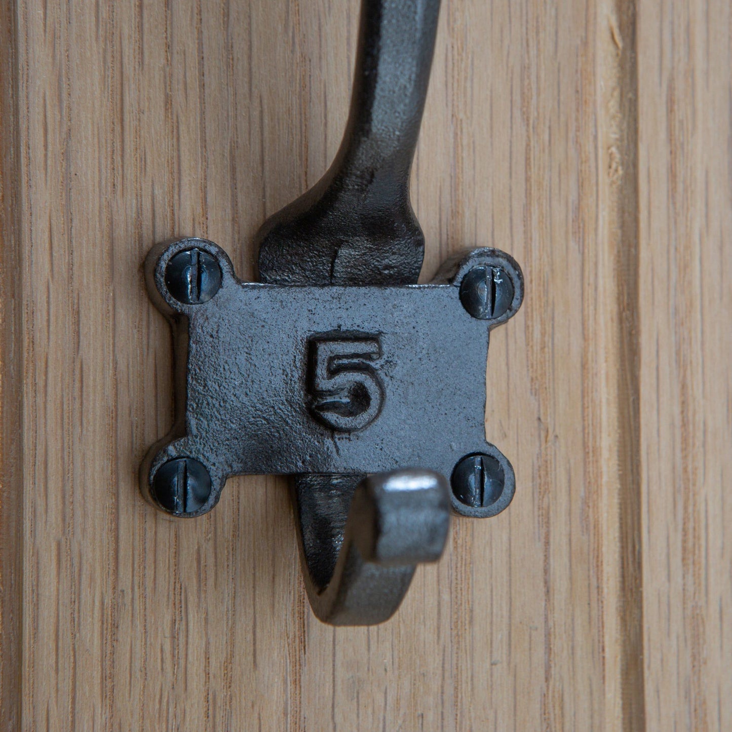 50mm x 115mm Grey Number 5 Hat & Coat Hook