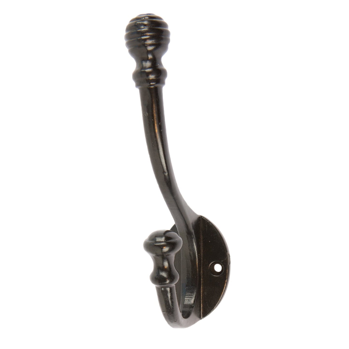 35mm x 135mm Black Ball End Hat & Coat Hook