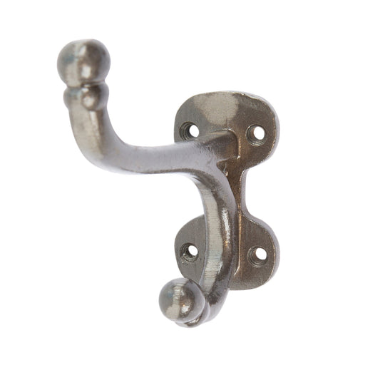 35mm x 85mm Flat Top Ball End Raw Hat & Coat Hook