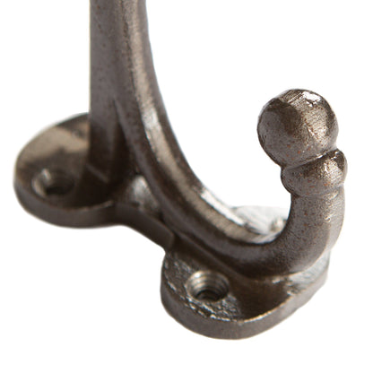 35mm x 85mm Flat Top Ball End Raw Hat & Coat Hook