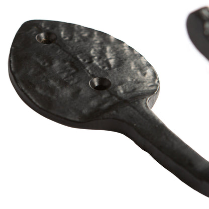 55mm x 140mm Black Arrowhead Coat Hook