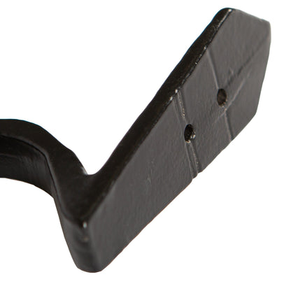30mm x 95mm Black Hammered Scroll Hook