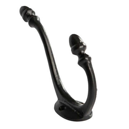 30mm x 135mm Black Antique Deco Hat & Coat Hook